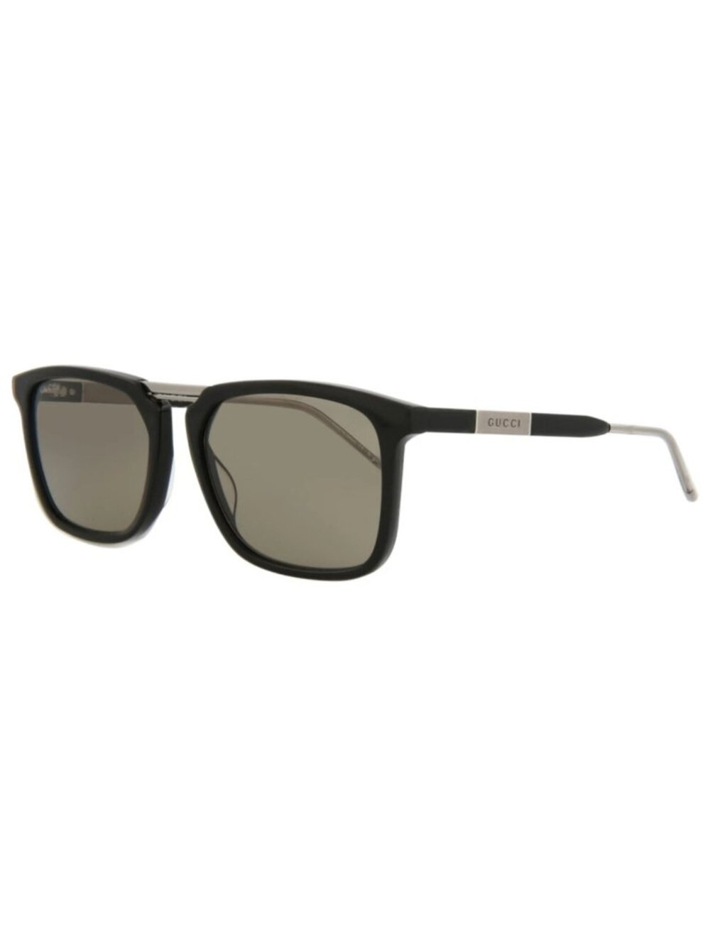 New Gucci Women's Sunglasses Square Rectangle Acetate Frame Mens Black Black